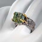 Beautiful Ring 10 Ct Natural Tourmaline Ring 925 Sterling Silver Size 9  r433665