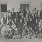 Rare Original 1920s Band Class Photo 8x10 B w Hardstock School Music Vintage