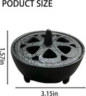 Cast Iron Cauldron  Incense Burner For Resin   Smudge Rituals