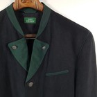 Luis Steindl Trachten Jacket Mens Size 54 Gray Green Silk Linen Jacket Janker