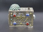 Jewish Tzedakah Money Box  Turkmen Money Box  Colorful Gemstone Money Box  b02