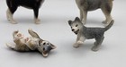 Schleich Husky Family Lot Of 4 2007 Retired Dog Figures 16371 16372 16373 16374