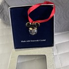 Disney Gallery X Swarovski Crystal Mickey Ear Ornament New In Box