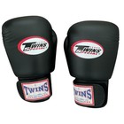 Twins Special Muay Thai Boxing Gloves Premium Leather Black 16 Oz Barely Used