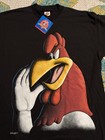 Single Stitch T Shirt Size Xl Foghorn Leghorn Vintage 90 s Looney Tunes Blackout