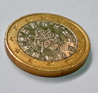 1 Euro Coin From Portugal 2002