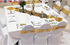 50pcs Spandex Chair Sashes With Buckle Stretchable Chair Bands For Wedding   Eve