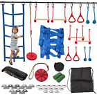Ninja Warrior Obstacle Course For Kids Outdoor 50ft Slackline Set 8 Obstacles