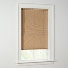 Cordless Vinyl Room Darkening Mini Blinds  Khaki  30 In W X 64 In L
