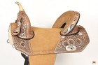 Hilason Western Horse Treeless Trail Barrel American Leather Saddle   For Horses