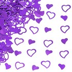 Purple Love Heart Table Confetti - Valentines Party Foil H-purple Heart2