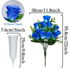 Artificial Cemetery Flowers Set Of 2 Artificial Rose Bouquet Grave Memorial