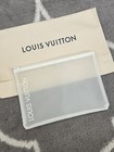 Louis Vuitton White Novelty Mesh Pouch Made Of Polyamide Translucent 8 5x6   