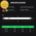 T5 Grow Light Bulbs 2 Ft 22 Inches  24w 6500k Ho Fluorescent Tubes Light Bulbs  