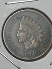 1901 Indian Head Cent Penny Antique Full Liberty   Nice Details Free Shipping