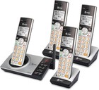 At t Cl82407 Dect 6 0 4-handset Cordless Phone For Home With Answering Machine