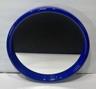 1980s Interdesign Post Modern 15    Round Wall Mirror W  Dark Blue Plastic Frame
