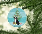 Pit Bull Black Christmas Ceramic Ornament Wdk3099co1