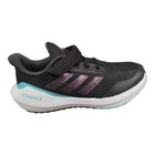 Adidas Kids Eq21 Run Black Pulse Aqua Running Athletic Shoes - Size 1