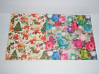 Vintage Wrapping Paper Lot Christmas Nature Wedding Most Full Sheets