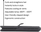 360   Airflow Styler 2-in-1 Curling Wand Titanium Flat Iron Hair Straightener
