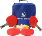 Quality Ping Pong Paddle Set 4 Professional Table Tennis Rackets Paddles 