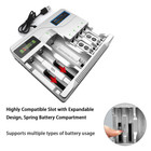 2-8slots Universal Battery Charger For Aa Aaa 9v Ni-mh Rechargeable Batteries Us