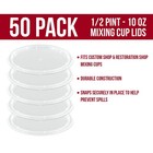 Custom Shop Paint Mixing Cup Lids Only  Box 10 Ounces  - Of 50