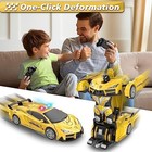 Remote Control Car  Transform Robot Rc Cars  2 4ghz Transforming Police Car Toy