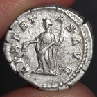 Emperor Caracalla Denarius Libertas Avg Ancient Roman Empire Silver Coin 206ad