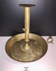 Brass Push Up Adjustable Candlestick Candle Holder Chamberstick Large Vintage