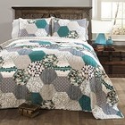 Briley 3 Piece Quilt Set Full queen Turquoise