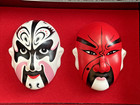 Jy-yan Chinese Face Painting Art Miniature Opera Masks Of Chen Fei   Kwan Yu 