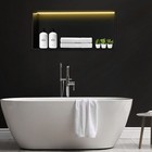 Stainless Steel Shower Niche Storage Shower Kits White With Led Light 27 5 11in