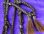  vintage Hitched Braided Horsehair Prison Made Western Horse Headstall Bridle 