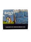 Bluey  blue Polka Dots  Twin Size Sheet Set 3 Pieces Kids Set
