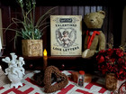 Old Shabby Victorian Primitive Vintage Style Valentine Cupids Love Letters Sign