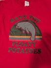 Red Tee  save The Floaty Potatoes  Size Large