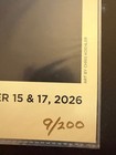 Rush Foil Poster San Jose Ca Oct 15 2026  Official Rush50 Tour Poster   Numbered