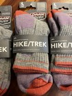 Three Pair Darn Tough Micro Crew Cushion Socks Women   s Large Coolmax Hiking 1929