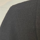 Alexandra Bartlett Womens Medium Black 100  Boiled Wool Shawl Collar Blazer