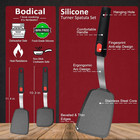 2 Pack Silicone Spatula Turner  600  f Heat Resistant Kitchen Spatula Set For Non