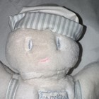 Applause Les Petits Plush Doll Vintage White Blue Striped Stuffed Animal 9 Inch