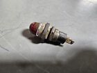 Vintage Dialco Indicator Panel Light Red Dome Faceted Cover Dial Knurled