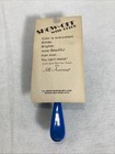 Vtg Blue Plastic 6    Hairbrush Nylon Bristles Retro All American Brush Co New