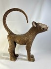 Early 20th Century African Benin Bronze Leopard  Nigeria  24 5  H