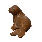 Red Mill Manufacturing Vintage Sea Lion Figure Handcrafted From Pecan   Resin