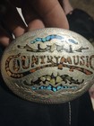Handcrafted German Silver  country Music  Oval Western Belt Buckle