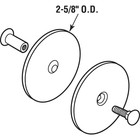 Door Hole Cover Plate  2-5 8 In  Diameter  Satin Nickel