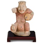 Us Seller - Tang Dynasty Terracotta Drummer Entertainer Tomb Figurine Sculpture